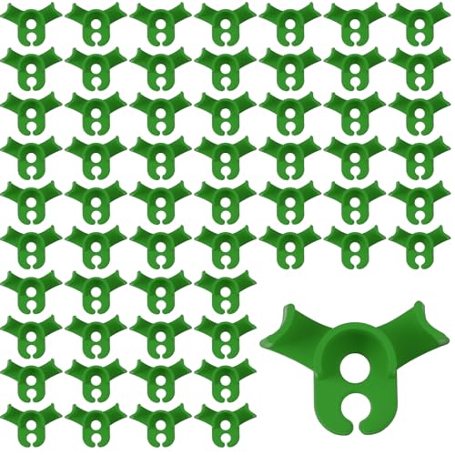 50 Pcs Plant Training Clips, Plant Clips for Climbing Plants Plants Stem Trainer Adjustable Clip for Gardening Low Stress Branch Trainer Clip Bud Bender for Flowers Vegetables(Green)