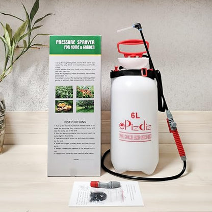 Watering Can Device for Watering Hanging Plant Basket Hard to Reach High Plant Waterer Sprayer 1.6 Gallon (Red 6L) - style: Red 6L