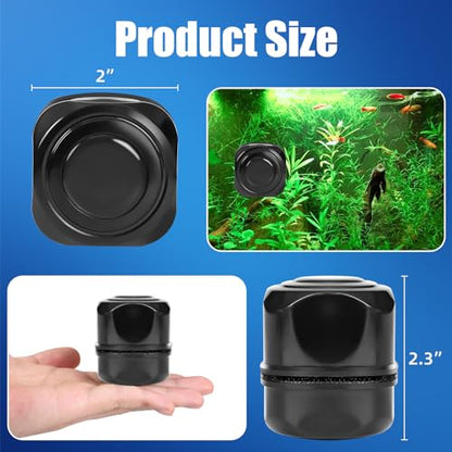 AQUANEAT Aquarium Magnetic Brush, Glass Fish Tank Cleaner, Algae Scraper, Not for Acrylic and Plastic, Large - size: Large