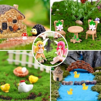 51 Pcs Fairy Garden Accessories Kit for DIY Outdoor Indoor Craft Decoration (52PCS Fairy Garden Accessories)