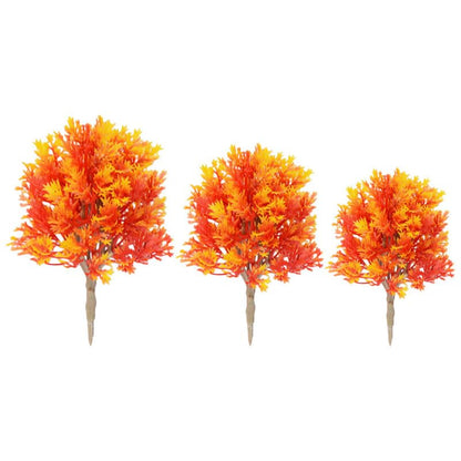 Healifty 3 Pcs Artificial Maple Trees Models, Miniature Fall Decor