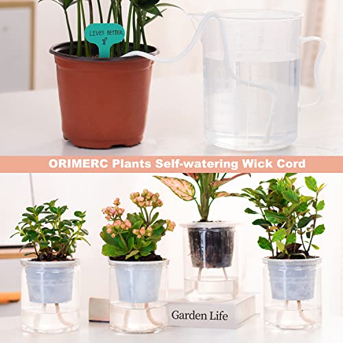 ORIMERC 4 inch 15 Pack Net Cups Pots, with 15 feet Self Watering Rope, 15 Plant Labels, for Hydroponics Aquaponics Kratky Orchid Vegetable Indoor Outdoor Growing Baskets Nursery Slotted Mesh BPA Free - size: 4 inch (15 Pack)