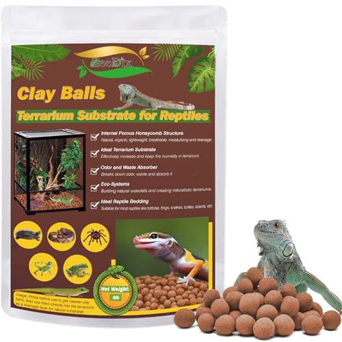 ZeeDix 6 LBS Leca Clay Balls for Reptile & Terrarium Substrate - color: 6LBS