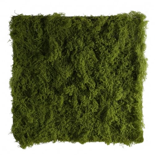 Fake Moss Mat Artificial Moss Roll - 19.7"x19.7" Cloud Soft Feel Moss Table Runner for Decor, Faux Grass Mat for Crafts, DIY Fairy Garden, Wedding & Party Decorations (Realistic Green 50x50cm) - color: Realistic Green: 19.7"x19.7"