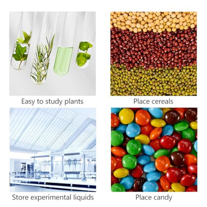 8 Pcs Glass Plant Propagation Test Tubes, Glass Tubes for Plants Plant Propagation Large Test Tube Tubes Hydroponic Test Tube for Hydroponic Flowers Home Office Desktop Decoration (15cm)