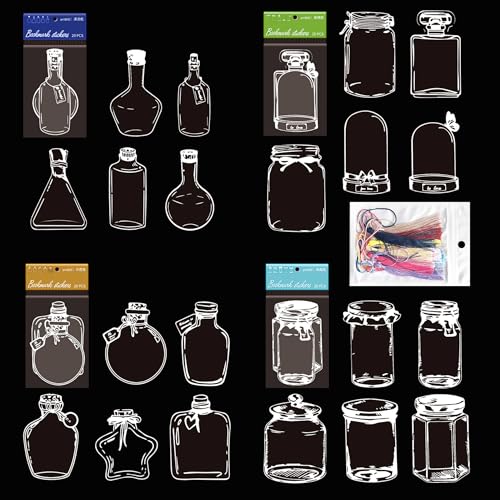 Cayway 80 PCS Clear Pressed Flower Bookmark DIY Plant Bookmark with Tassels - color: 80pcs