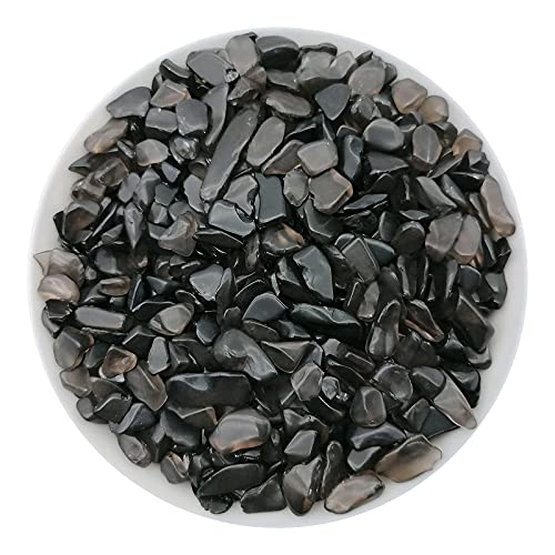 335g Assorted Tea Quartz Crystals Rocks Tea Crushed Crystal Quartz Tumbled Rocks and Crystals - color: Tea Crystal