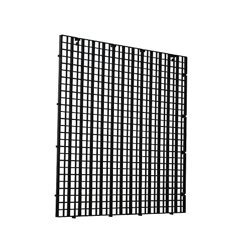 Aquarium Fish Tank Bottom Isolation 4 Pcs, Plastic Egg Crate Grid Divider - size: L 4pcs Black
