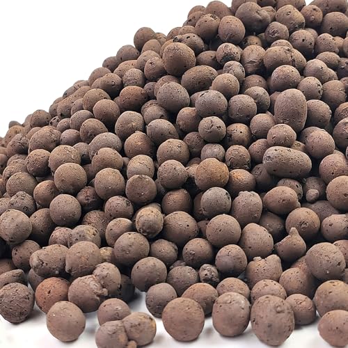 FANTIAN Clay Pebbles for Plants, 5 lbs Aquatic Plant Soil, 8-12 mm - color: Clay Pebbles