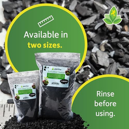 Josh's Frogs Sprig & Stone Horticultural Charcoal (1 Quart) - size: 1 Quart
