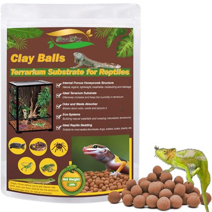 ZeeDix 10 LBS Leca Clay Balls for Reptile & Terrarium Substrate - color: 10LBS