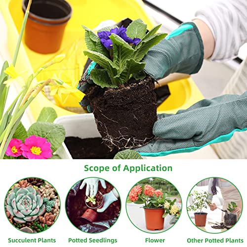 TDHDIKE 4" Small Plastic Plant Nursery Pots 50Pcs with Labels - size: 4inch50