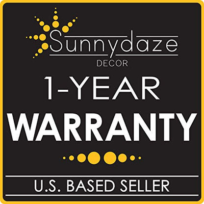 Sunnydaze 4-Arm Hanging Basket Plant Stand with Adjustable Arms - Black - 84"