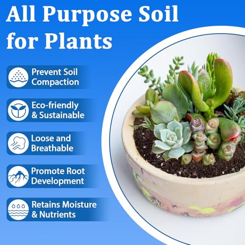 Halatool 10QT Potting Soil Mix, Indoor & Outdoor Plants, Succulents, Orchid - size: 10 qt