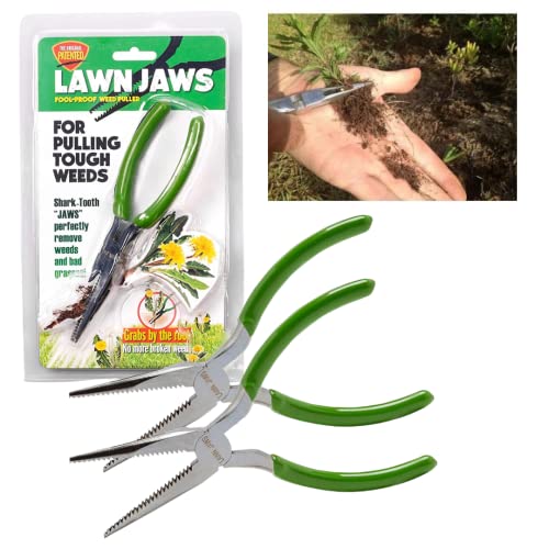 Lawn Jaws Original Shark Tooth Weed Puller Tool 2 Pack, Pulls from the Root - size: 2 Pack