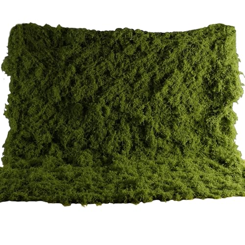 Fake Moss Mat Artificial Moss Roll - 39" x 39" Cloud Soft Feel Moss Table Runner for Decor, Faux Grass Mat for Crafts, DIY Fairy Garden, Wedding & Party Decorations (Realistic Green: 100x100cm) - color: Realistic Green: 39" X 39"