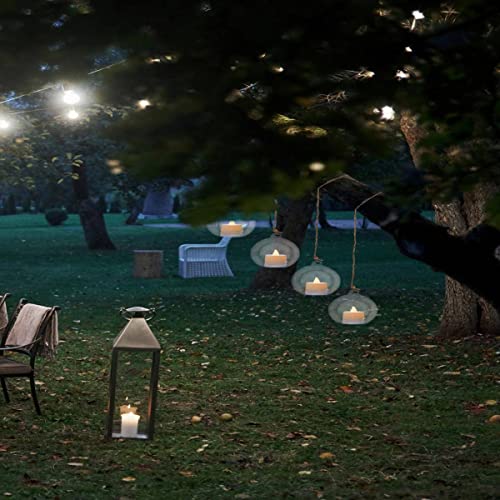 Hanging Glass Candle Holder, Globe Glass Tea Light Holder, Hanging Glass Vase, Flower Plants Terrarium, Glass Orbs Container, Micro Landscape DIY for Home, Office, Wedding (3.15" 12Pcs) - color: 3.15" 12pcs