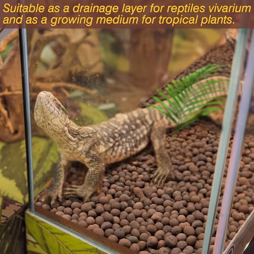 ZeeDix 10 LBS Leca Clay Balls for Reptile & Terrarium Substrate - color: 10LBS