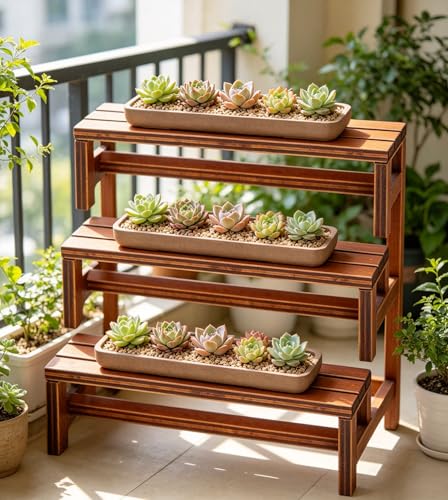 3pcs Wooden Miniature Bench Set, Dollhouse Furniture Mini Bench Model Craft Mini Chairs Garden Bonsai Ornaments Park Street Seat Dollhouse Decoration Accessory