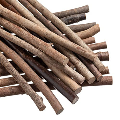 Craft Sticks Twigs Crafting Natural Wood Log Sticks DIY Cuttable Rustic Christmas Home Wall Decoration Length 9.84 in/10 PCS (Pack of 3) - size: 40PCS(0.35-0.47 inch) (Pack of 3)