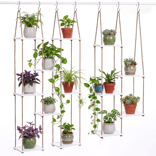 Novabright 2 Sets Plant Hanging Shelves 8 and 5 Tiers Plant Hanger