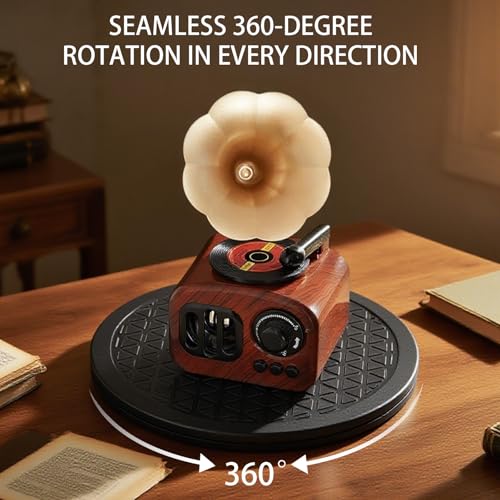 8 Inch Heavy Duty Rotating Swivel Stand - Lazy Susan with Steel Ball Bearings for Model Base/Rotating Plants/Crafts Stand Monitor/TV/Monitors/Potted Plants (360˚ Rotation) - size: 8 inch