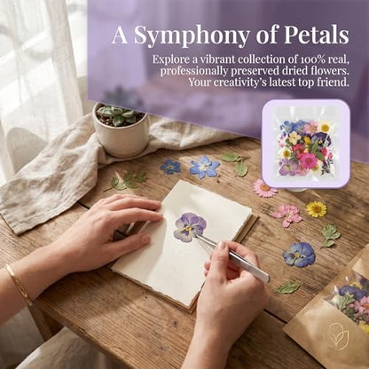 135 Pcs Dried Pressed Flowers for Crafts Resin Real Flat Natural Pressed Flowers with Tweezer for Scrapbooking Silicone Epoxy Resin Molds Crafts Candle Soap Making Nail Bookmark Jewelry DIY Art Supply - color: 135pcs Purple