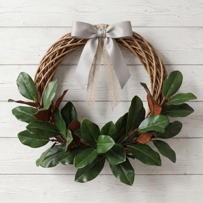 4 Packs 22Inch Magnolia Artificial Leaves Branches - size: 22in