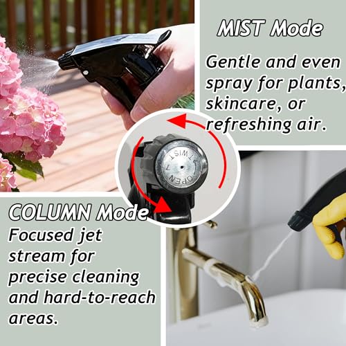 Green Glass Spray Bottle, Refillable Indoor Plant Mister,13.5oz Water Spray Bottle with Adjustable Nozzle,Plant Mister Spray Bottles for Indoor Plants, Cleaning, Hair Care, Pets Care(2pcs) - color: Green