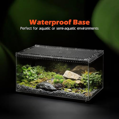 AZV Escape Proof Tarantula Enclosure,Polycarbonate Hermit Crabs Tank Large - size: Large(11.81*7.87*5.90inch)