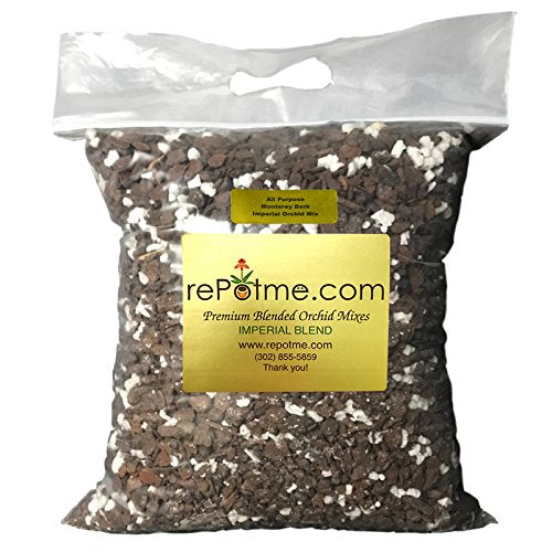 rePotme Orchid Bark - All Purpose Monterey Bark Imperial Orchid Mix - Junior Bag (4 Quarts) - size: Junior Bag (4 Quarts)