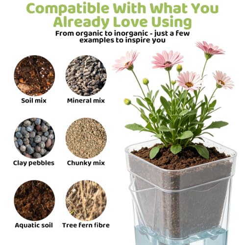 2.5" Small Self Watering Pots for Indoor Plants,12 Pack