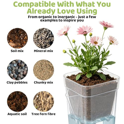 2.5" Small Self Watering Pots for Indoor Plants,12 Pack