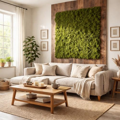 Artificial Moss Roll 33x200cm for Wall Decor, Backdrop & DIY Projects | Long moss roll for creating grass wall backdrops,event displays,photo areas,window styling and creative decorating projects. - size: 33x200cmx1pc