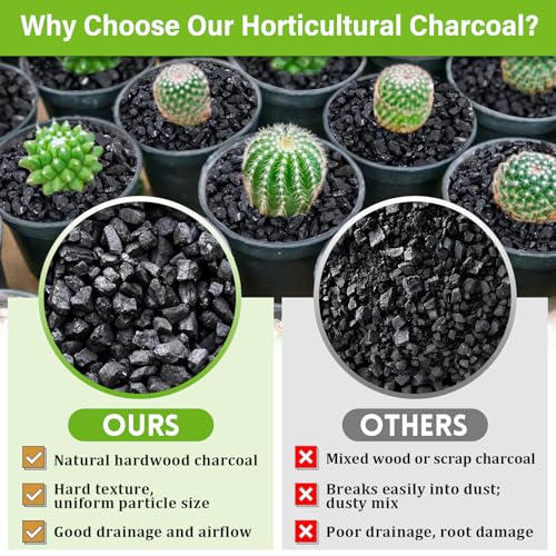 Legigo 8 QT Horticultural Charcoal- Natural Biochar Soil Amendment - size: 8 QT