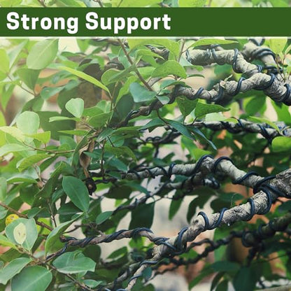 Bonsai Wire Kit 4 Rolls, 64Ft Aluminum Bonsai Training Wire Set | Bonsai Wire Set for Holding Branches 1.0MM, 1.5MM, 2.0MM - color: 16 Ft × (Green+Black)