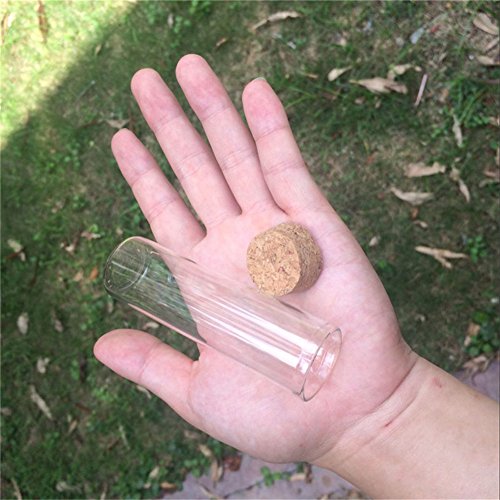 30x100mm 50ml Glass Bottles Vials Jars Test Tube With Cork Stopper Empty Glass Transparent Clear Bottles 12pcs (12, 50ml-30x100mm) - size: 50ml-30x100mm