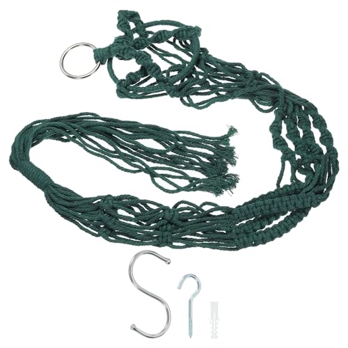 PATIKIL Macrame Hanging Planter, 35 Inch Handmade Hanging Plant Holders Flower Pot Hanger Flower Pot Hanger for Indoor Outdoor Decor, Green - color: Green