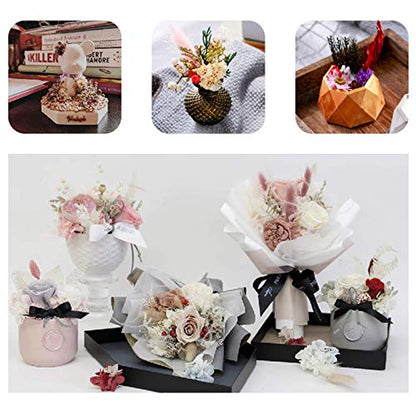 4 Packs Real Natural Dried Flowers for Making Mobile Phone Case Candle Handmade Crafts Epoxy Resin Pendant Necklace Jewelry DIY Accessories,Mixed Multi-Color Dried Flowers(Random Shipping 4 Packs)