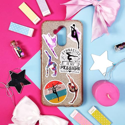 100Pcs Gymnastics Stickers, Water Bottles - Gymnastics Party Supplies, Gifts for Women & Men - color: Gymnastics Stickers