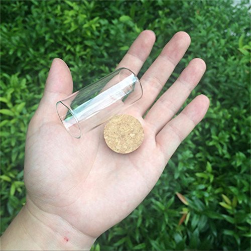 30x60mm 25ml Glass Vials Jars Test Tube With Cork Stopper Empty Glass Transparent Clear Bottles 12pcs (12, 25ml-30x60mm) - size: 25ml-30x60mm