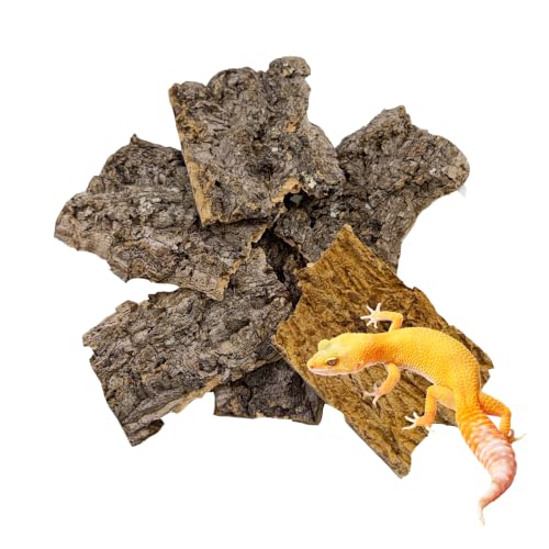 Reptiles Cork Bark Bits Substrate,1 LB Terrarium Bark Bedding Bulk for Geckos Snake Isopods Bearded Dragon Spiders Lizard Tarantula Hermit Crabs - size: 【1.0 LB】