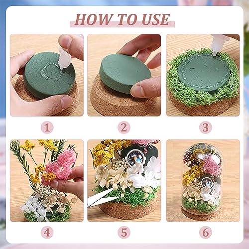 BENECREAT 4 Set Dome Display Glass Jar with Cork, 2.57x3.6inch Tabletop Centerpiece Cloche Bell Jar for Flower Plants, Specimens, Crafts Decorations (Pack of 3) - size: 2.5x3.6" (Pack of 3)