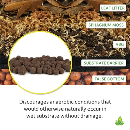 Josh's Frogs False Bottom - LECA Expanded Clay Pebbles (4 Quarts) - size: 4 Quarts