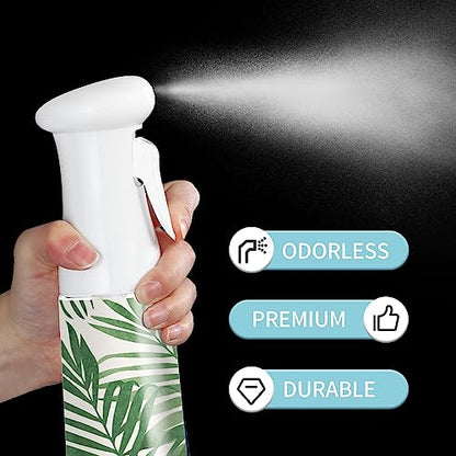 Hair Spray Bottle,Continuous Water Mister Empty Spray for Hairstyling, Cleaning, Plants, Misting and Skin Care - color: green