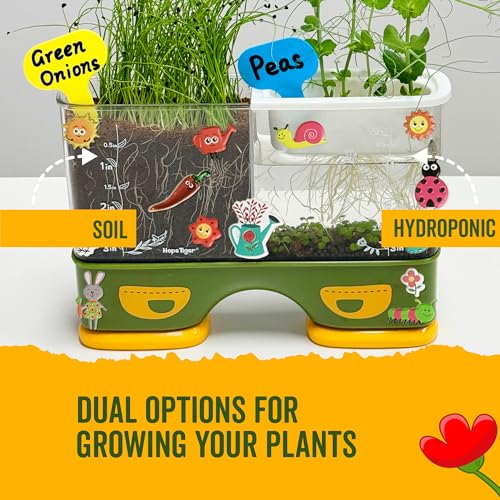 Gardening Root Viewer for Kids - Planting Kits with Seeds & Garden Supplies | Grow Your Own Seed - Home & Classroom Science Stem Learning - Plant Growing Spring Farm Toys & Gifts for Ages 6 Up