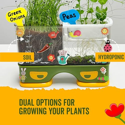 Gardening Root Viewer for Kids - Planting Kits with Seeds & Garden Supplies | Grow Your Own Seed - Home & Classroom Science Stem Learning - Plant Growing Spring Farm Toys & Gifts for Ages 6 Up