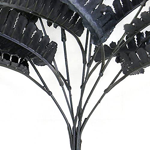 Fern Preserved Black Ferns, Dried Boston Fern with Stems,Real Leaves for Dried Flowers Arrangements Wedding Garland Bouquets Home Party Decorations