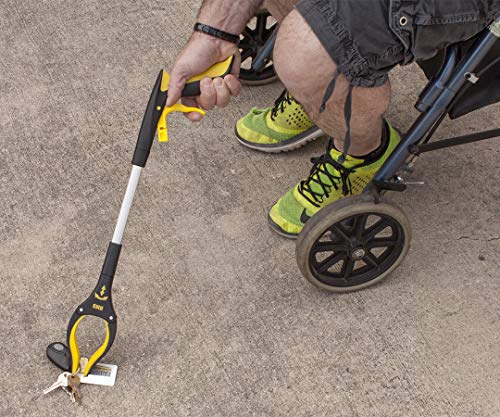 RMS 2-Pack 34 Inch and 21 Inch Grabber Reacher with Rotating Jaw | Mobility Aid Reaching Tool, Short and long options retrieve household items from floors, shelves, vehicles and tight spaces - size: 2 Count (Pack of 1)