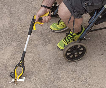 RMS 2-Pack 34 Inch and 21 Inch Grabber Reacher with Rotating Jaw | Mobility Aid Reaching Tool, Short and long options retrieve household items from floors, shelves, vehicles and tight spaces - size: 2 Count (Pack of 1)